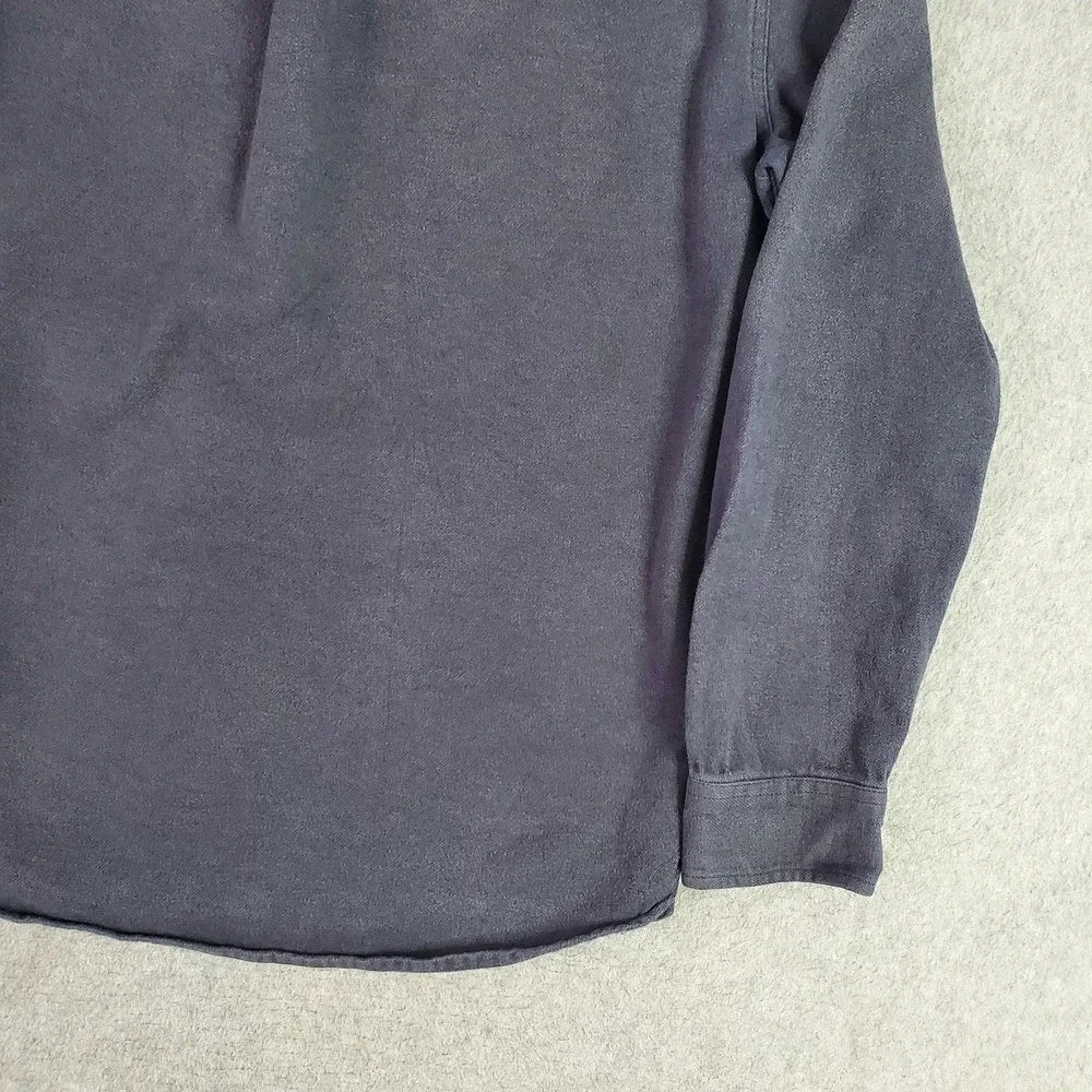 The North Face Shirt Jacket Mens Large Gray Heavy Flannel Long Sleeve NF0A7RCI